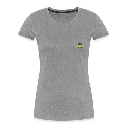 Bee Women’s Premium Organic Cotton T-Shirt - heather grey