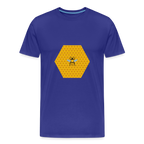 Bee & Honeycomb Men’s Organic Cotton T-Shirt - royal blue
