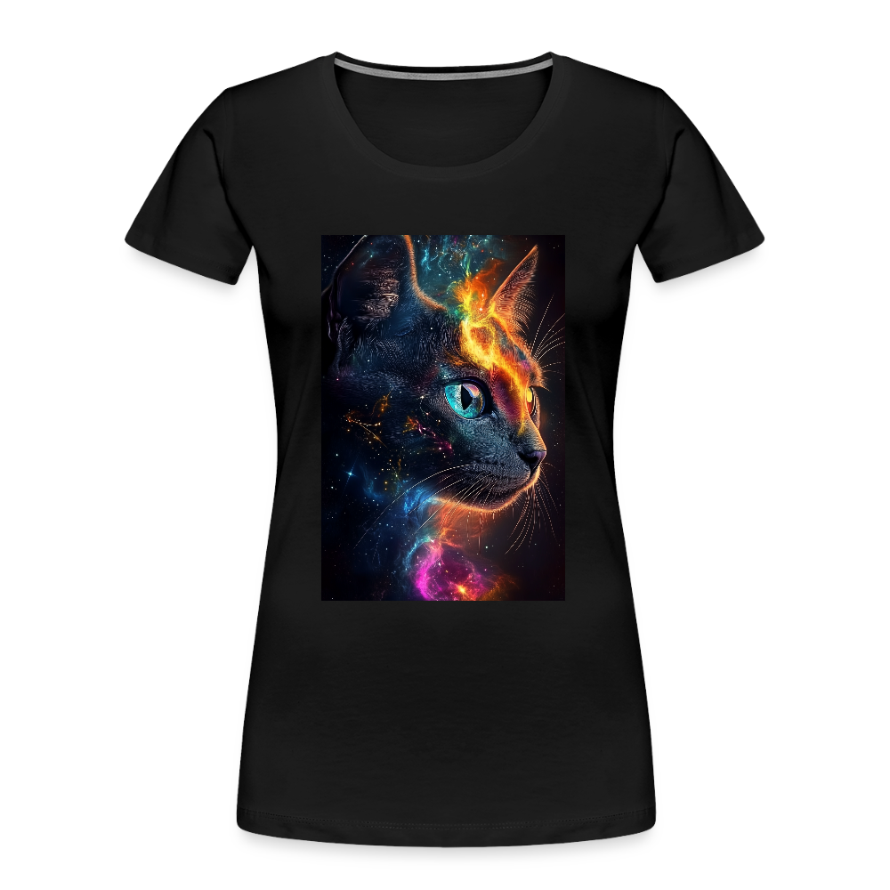 Cat women’s organic cotton T-Shirt - black