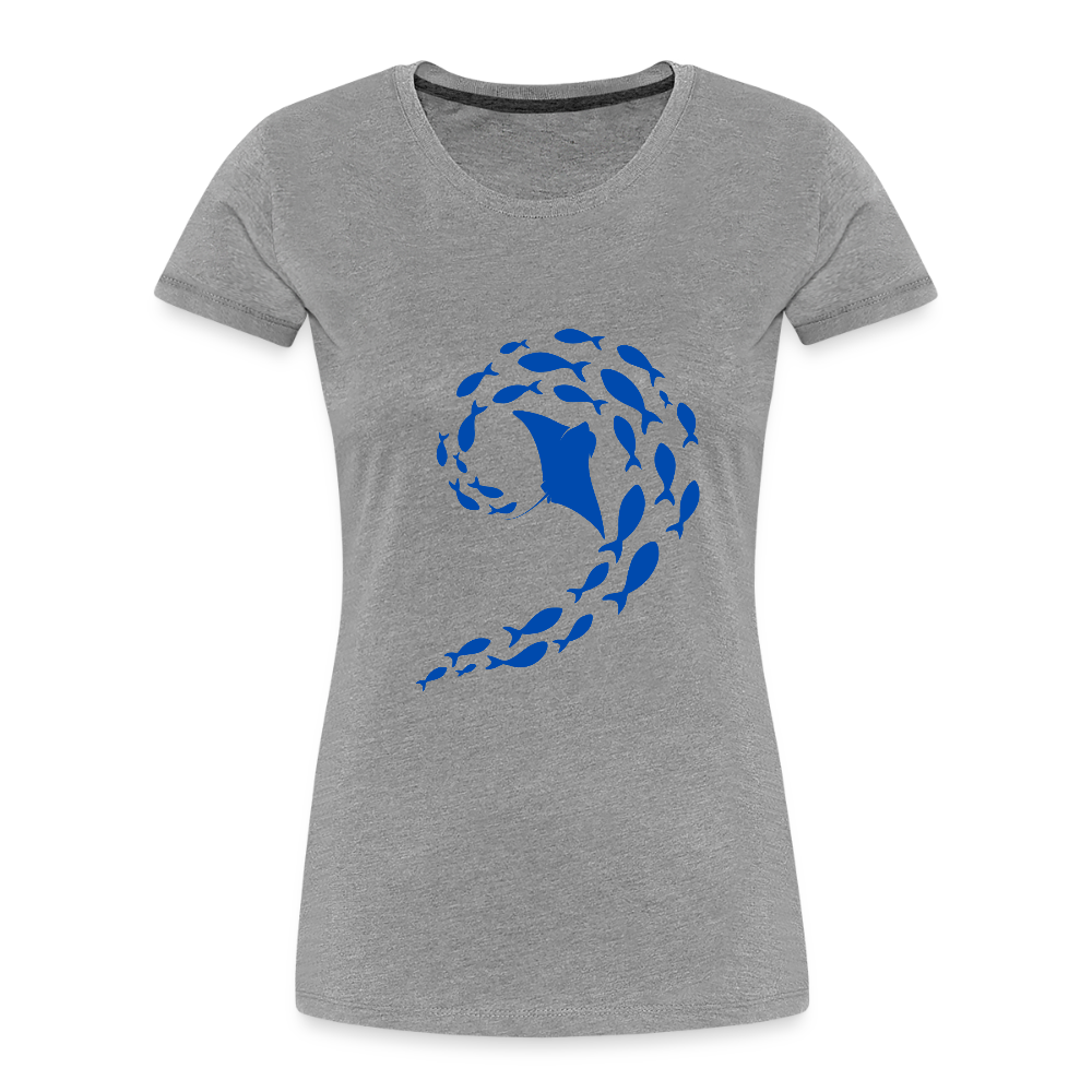 Ocean dance women’s organic cotton T-Shirt - heather grey