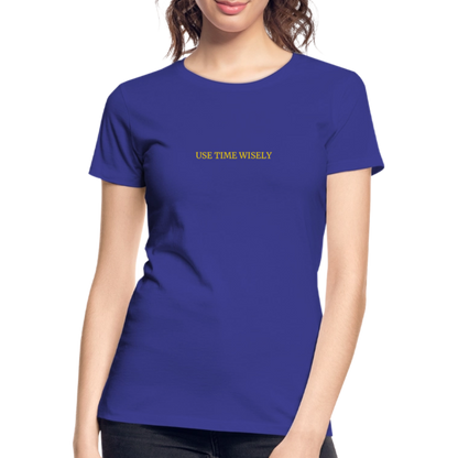 Time Quote Women’s organic cotton T-Shirt - royal blue