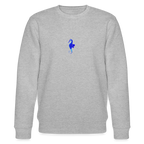 Seahorse minimalist organic cotton men's sweatshirt - heather grey