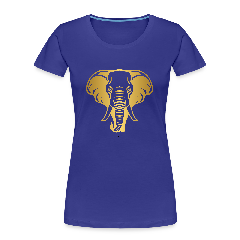 Elephant women’s Organic cotton T-Shirt - royal blue
