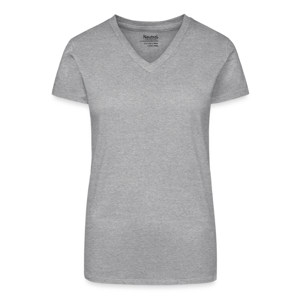 Elemental Organic cotton Women's V-Neck T-Shirt - heather grey