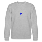 Seahorse minimalist organic cotton women's sweatshirt - heather grey