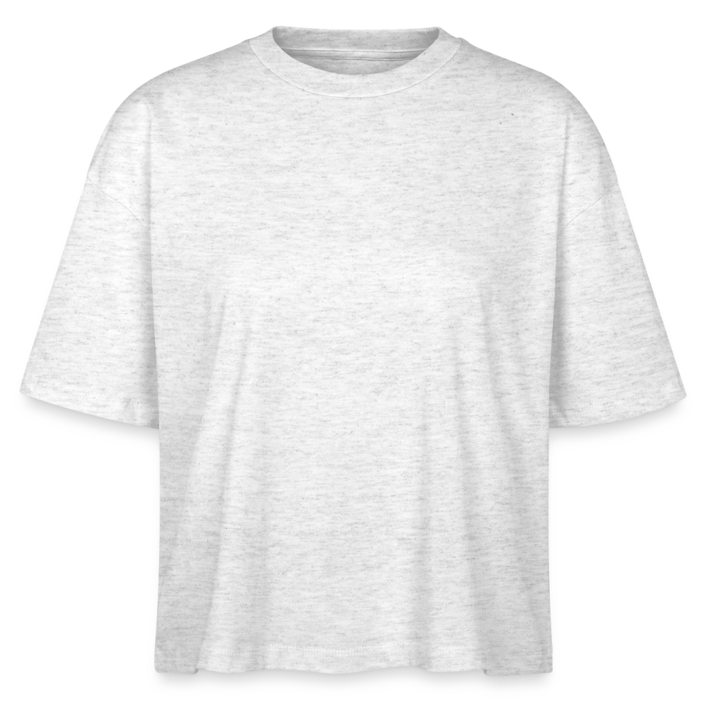 Elex Women’s Boxy Organic cotton T-Shirt - heather white