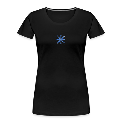 Snowflake Women’s Premium Organic T-Shirt - black
