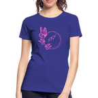Pink butterflies women’s organic cotton T-Shirt - royal blue