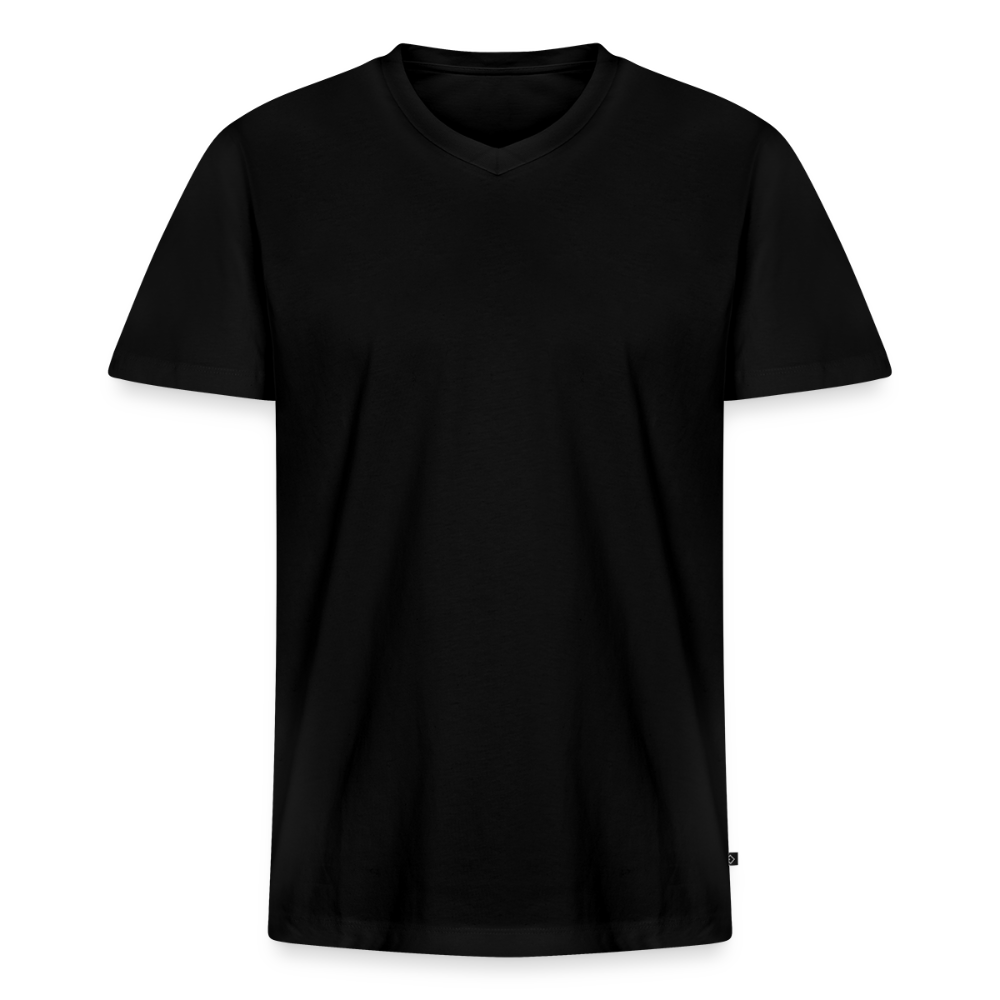 Elemental Men's Organic cotton V-Neck T-Shirt - black