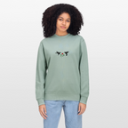 Hummingbirds & Rose women's Organic cotton Sweatshirt - aloe