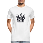 Wolves men’s Organic cotton T-Shirt - white