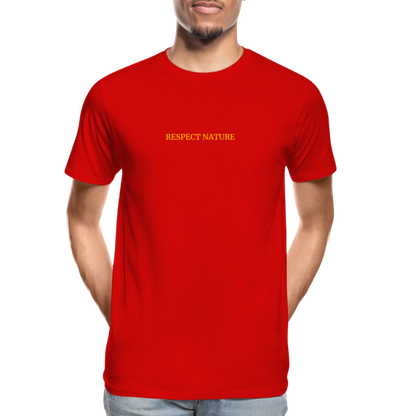 Respect Nature Men’s organic cotton T-Shirt - red