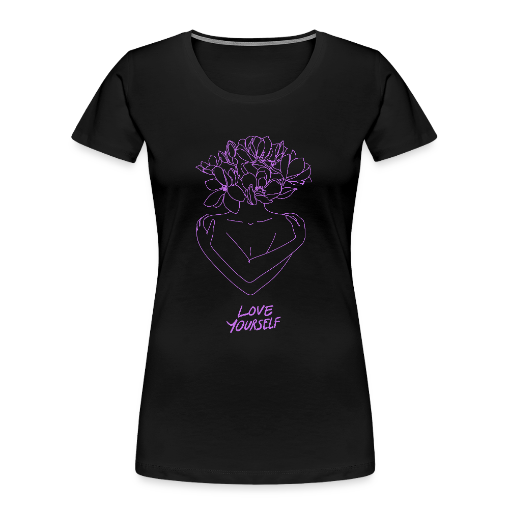 Love yourself women’s Organic cotton T-Shirt - black