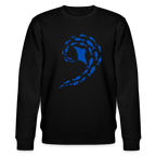 Ocean dance organic cotton men's sweatshirt - black