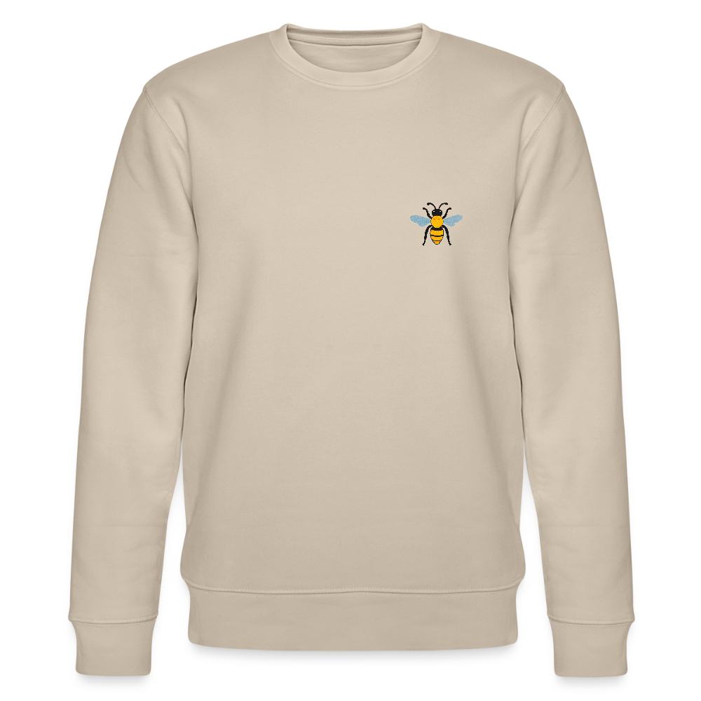 Bee Organic cotton men's sweatshirt - beige