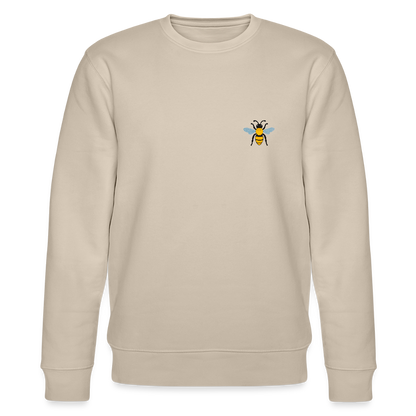 Bee Organic cotton men's sweatshirt - beige