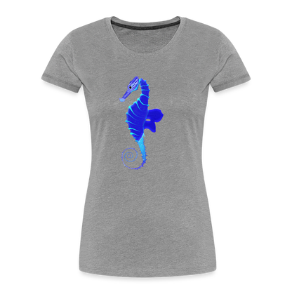 Seahorse Women’s organic cotton T-Shirt - heather grey