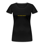 Time Quote Women’s organic cotton T-Shirt - black