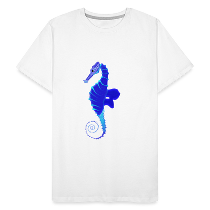 Seahorse Men’s Premium Organic  Cotton T-Shirt - white