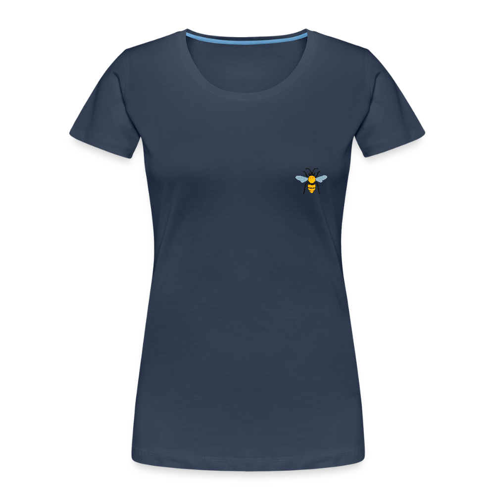 Bee Women’s Premium Organic Cotton T-Shirt - navy