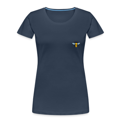 Bee Women’s Premium Organic Cotton T-Shirt - navy
