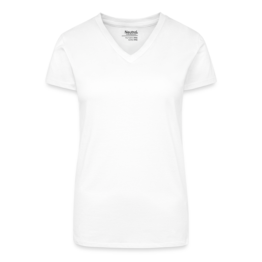 Elemental Organic cotton Women's V-Neck T-Shirt - white