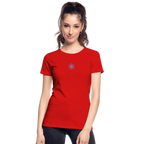 Snowflake Women’s Premium Organic T-Shirt - red