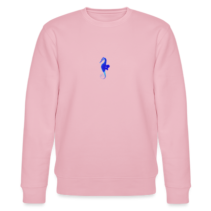 Seahorse minimalist organic cotton men's sweatshirt - cotton pink