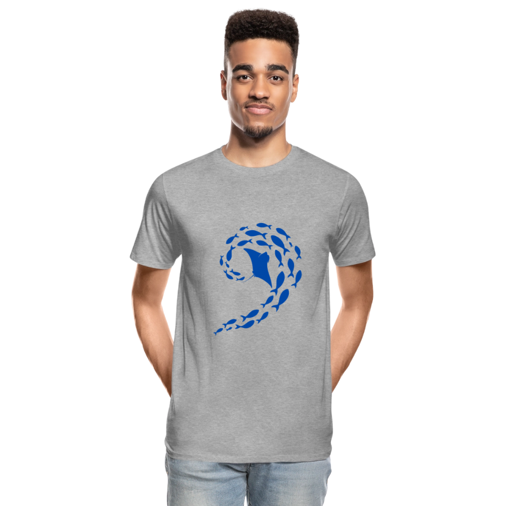 Ocean dance men’s Organic cotton T-Shirt - heather grey