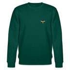 Bee organic cotton women's sweatshirt - forest