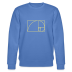 Fibonacci men's Organic Sweatshirt - bright blue