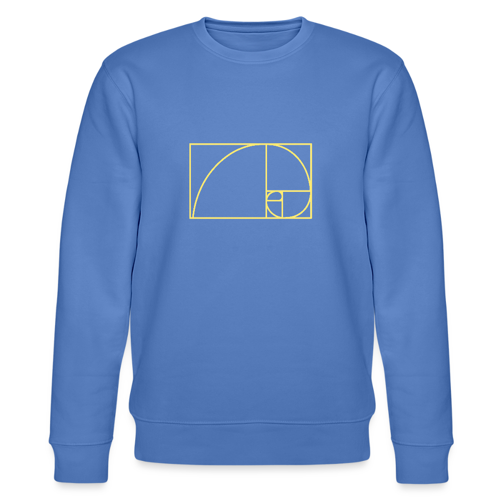 Fibonacci men's Organic Sweatshirt - bright blue