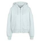 Elemental Boxy Women’s Organic Zip Hoodie - blue ice
