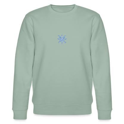 Snowflake organic cotton men's sweatshirt - aloe