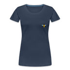 Bee Women’s Premium Organic Cotton T-Shirt - navy