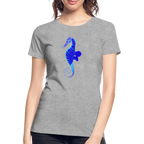 Seahorse Women’s organic cotton T-Shirt - heather grey