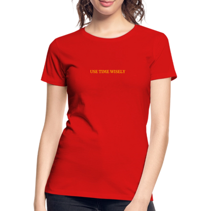 Time Quote Women’s organic cotton T-Shirt - red