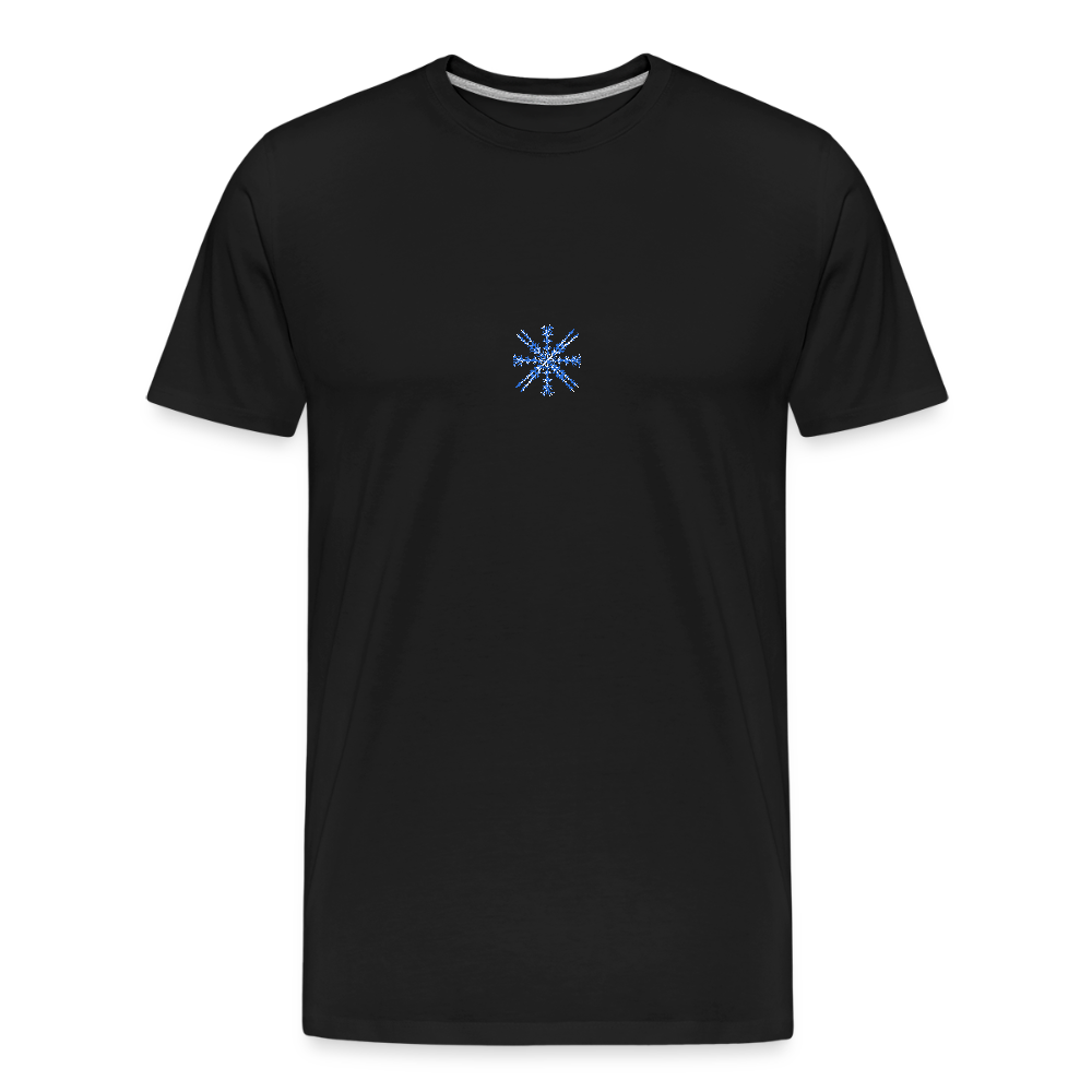 Snowflake Men’s Premium Organic T-Shirt - black