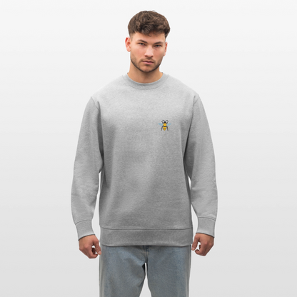 Bee Organic cotton men's sweatshirt - heather grey