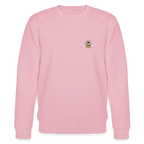 Bee organic cotton women's sweatshirt - cotton pink