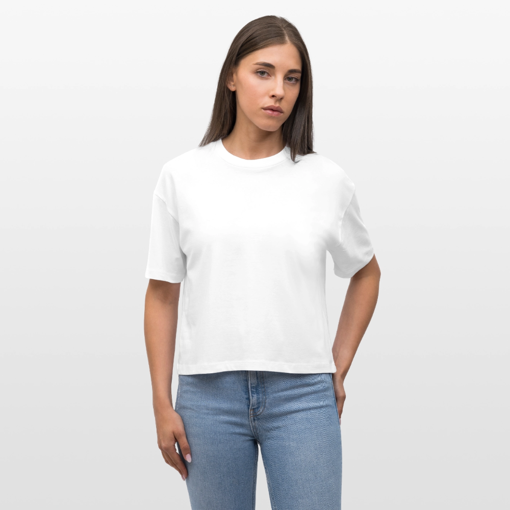 Elex Women’s Boxy Organic cotton T-Shirt - white