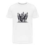 Wolves men’s Organic cotton T-Shirt - white
