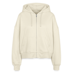 Elemental Boxy Women’s Organic Zip Hoodie - natural raw