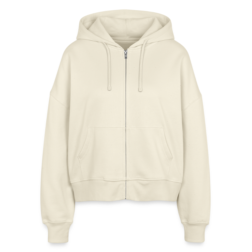 Elemental Boxy Women’s Organic Zip Hoodie - natural raw