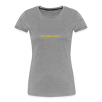 Time Quote Women’s organic cotton T-Shirt - heather grey