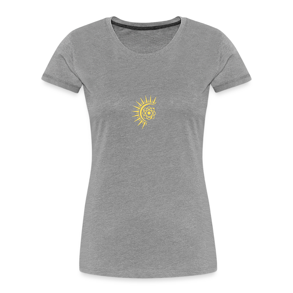Atom women’s organic cotton T-Shirt - heather grey