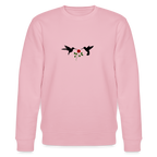 Hummingbirds & Rose women's Organic cotton Sweatshirt - cotton pink