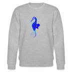 Seahorse organic cotton women's sweatshirt - heather grey