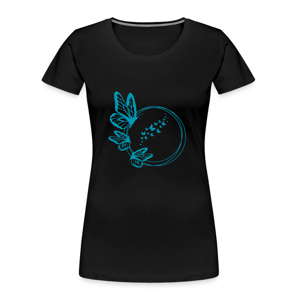 Butterflies women’s Organic cotton T-Shirt - black