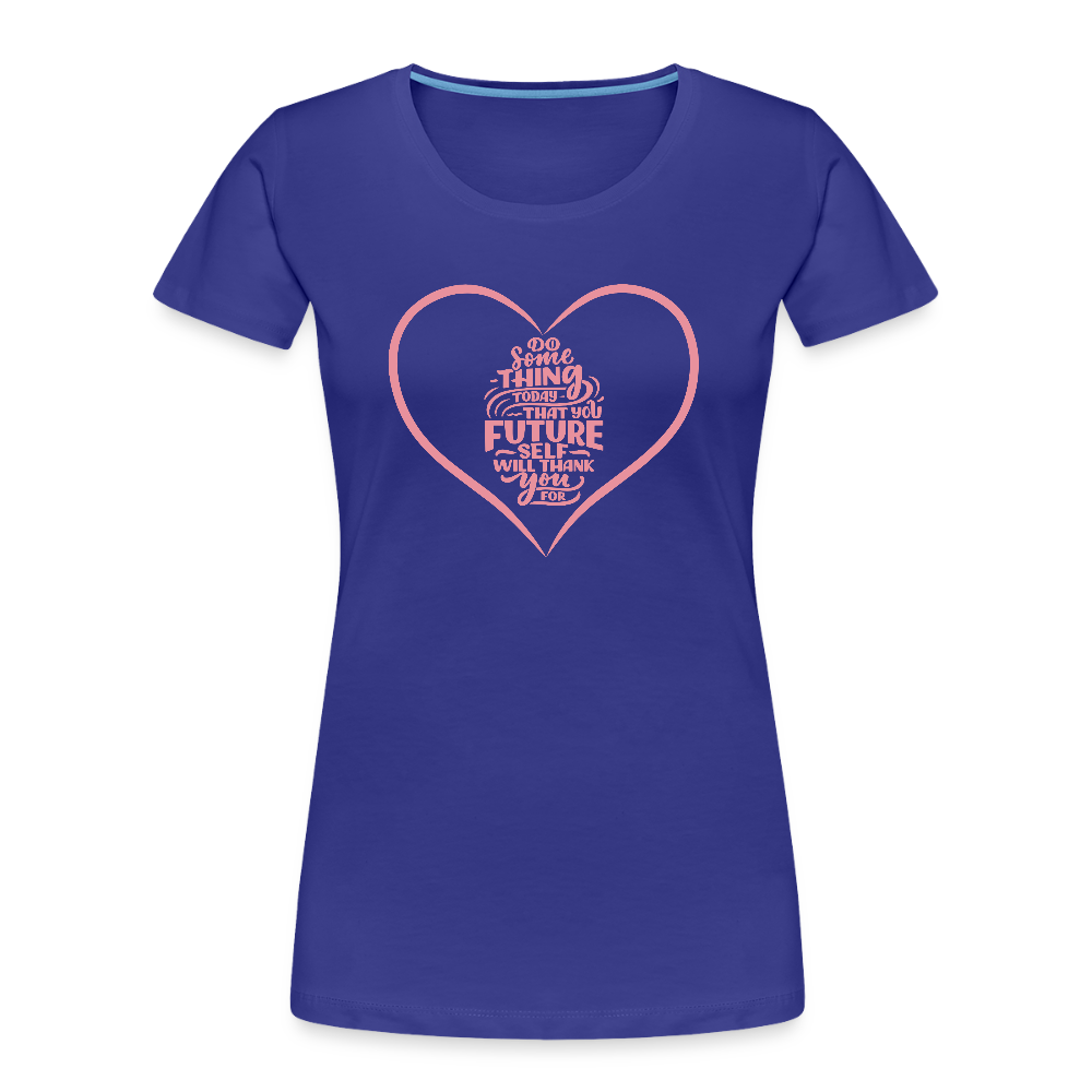 Take action women’s organic cotton T-Shirt - royal blue